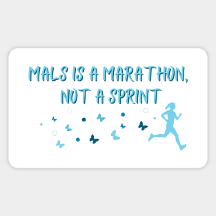 MALS is a Marathon (Feminine) Sticker